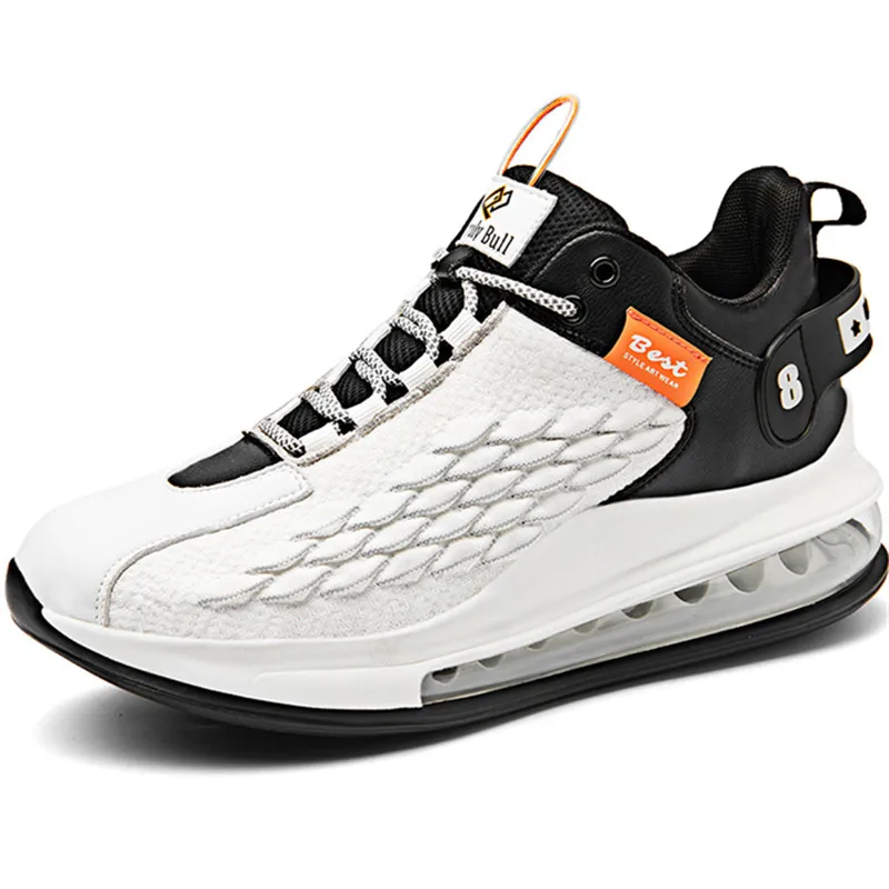 

High Quality Men Casual Shoes Fish Scale Air Cushioning Sneakers Men Luminous Trend Shoes Custom Logo Packing for Drop Shipping