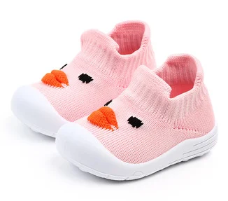 Cute Baby Christmas Santa Claus, Trees, Elk Printed Kids Animal Knitted Rubber Soled Antiskid Sock Shoes manufacture