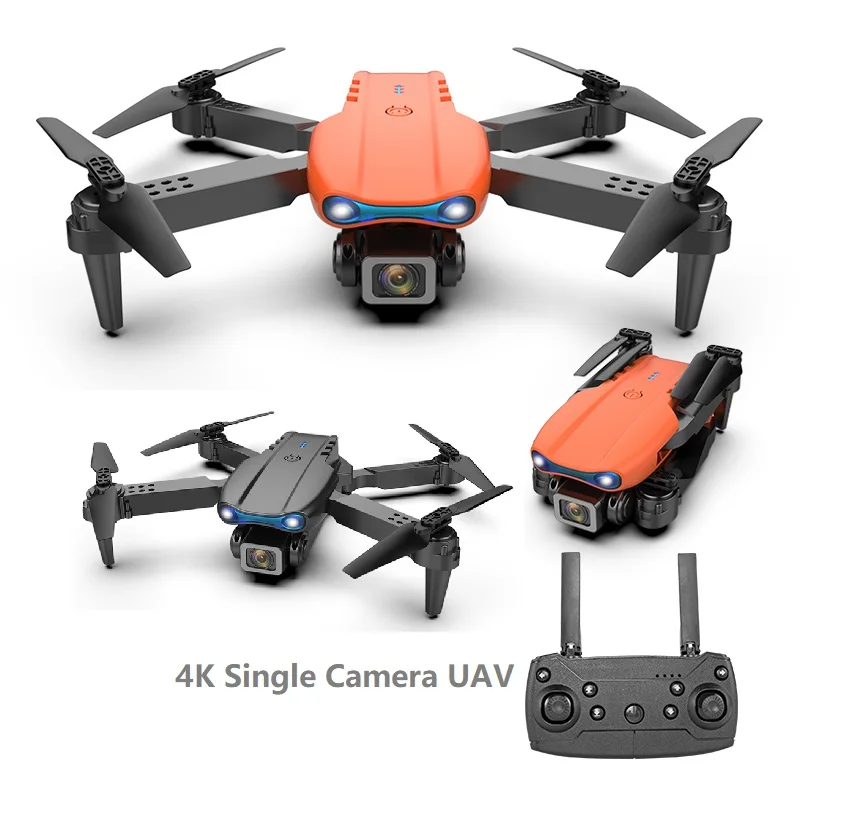 

90078 UAV Single camera HD 4k GPS Best Seller Global UFO RC drones Remote control Toy Mini Quadcopter Foldable Fixed height, Black,grey,orange