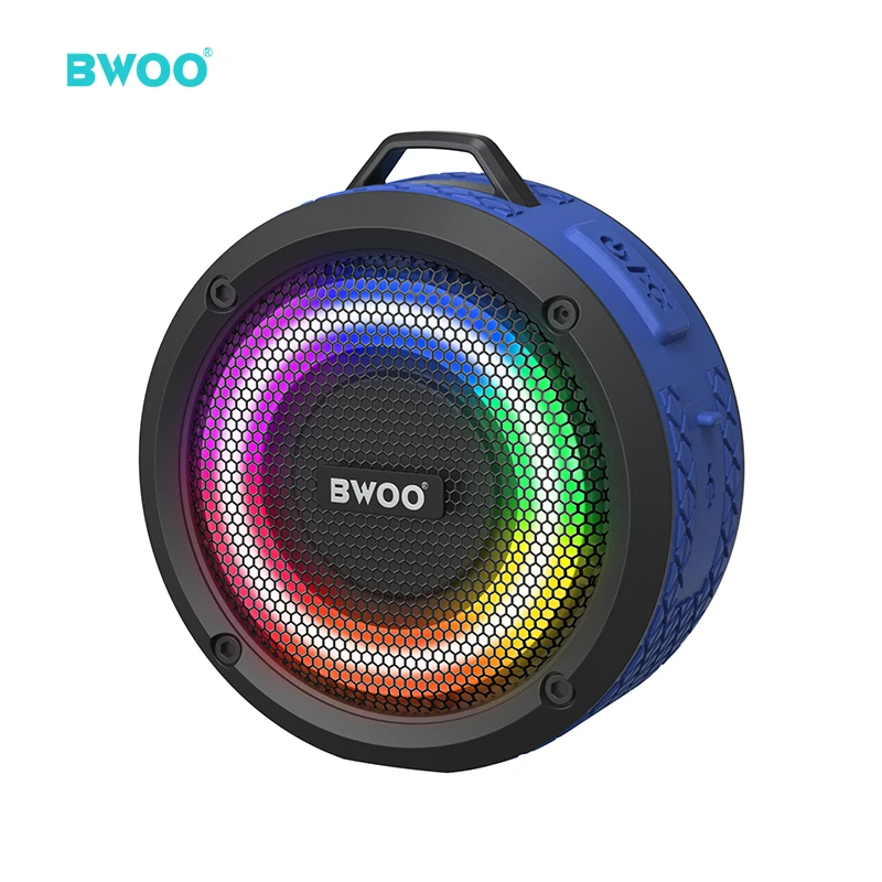 

BWOO 2022 newest support voice assistant smart portable speaker ipx7 waterproof tws subwoofer speaker