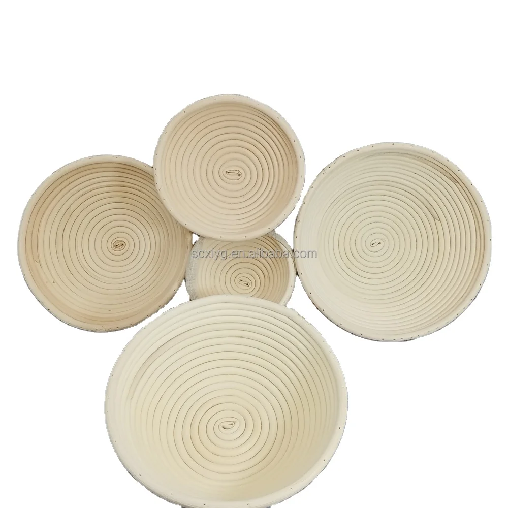 

Wholesale 100% Handmade Round Banneton Proofing Basket Bread Rattan Bowl