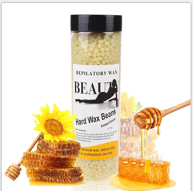 

New Depilatory Wax 400g Honey Brazilian Hot Film Hard Wax Beans For Body Hair Removal No Strip Hard Wax Beads, 10 colors