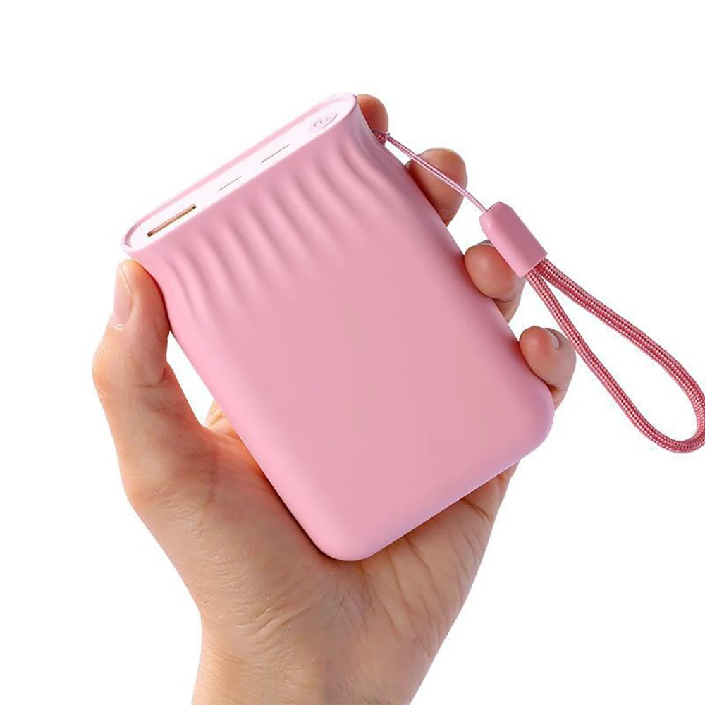 

Buy Single Items Cute Mini Portable USB Power Bank 10000mAh Cheap Battery Powered Charger, Pink, white, blue