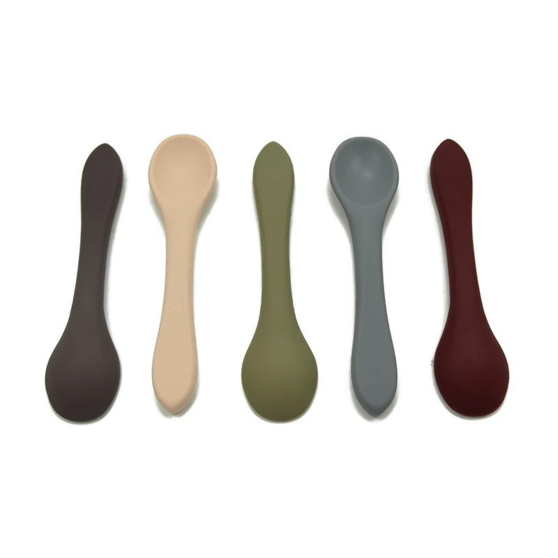 
Portable Non Spill Silicone Baby Suction Bowl with Wood Spoon Set for Kid Toddler Snack 