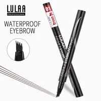 

Microblading Waterproof Natural Eyebrow Pencil Four Heads Long Lasting Eye Brow Tint Pen Private Label Sketch Liquid Enhancers