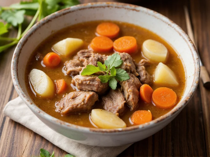 Vietnamese Pork Bone Soup with Potatoes & Carrots Recipe