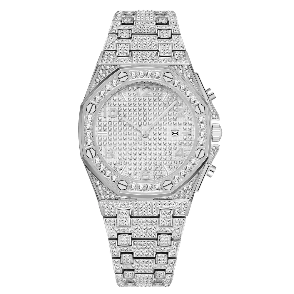 

Miss Fox V296 Quartz watch for man Hip Hop luxury Diamond Classic Business luxury men watches