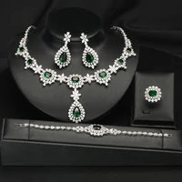 

China factory price AAA Cubic zirconia elegant jewellery wedding women luxury zirconia bridal jewelry sets
