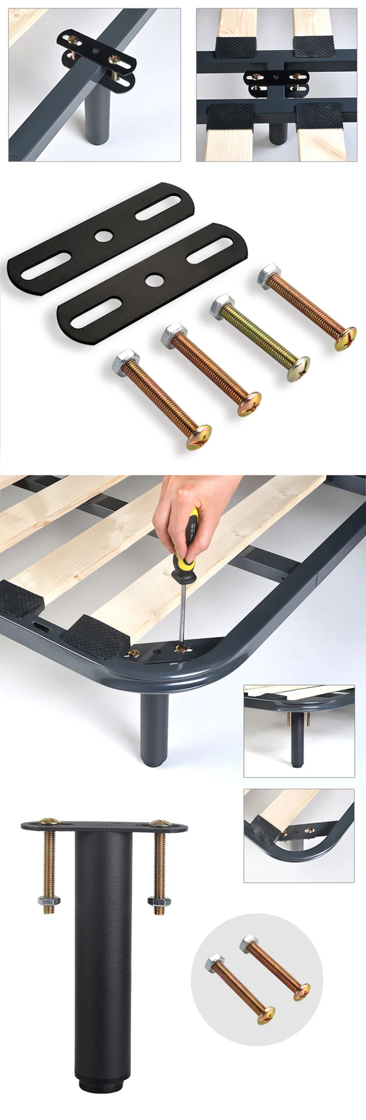 Bed Frame Accessories Adjustable Bed Support Iron Replacement Furniture