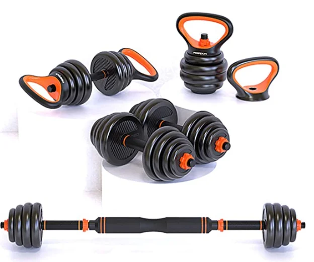 

Home WorkOut Dumbbell Set Free Weights Dumbbells Set of 2 Kettlebell Barbell Push-up Set Adjustable Dumbbells, Orange