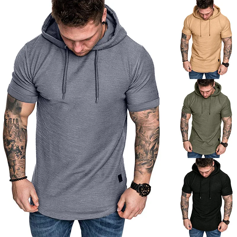 

Buy Online Oversize Sport Plain Summer Breathable Men Crop Top Hoodie, Customized color
