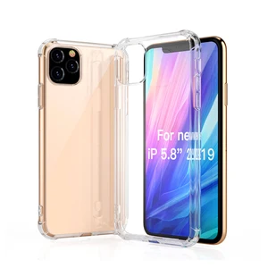 SOSLPAI High quality shockproof phone case soft tpu design for iphone 11 clear  transparent phone case