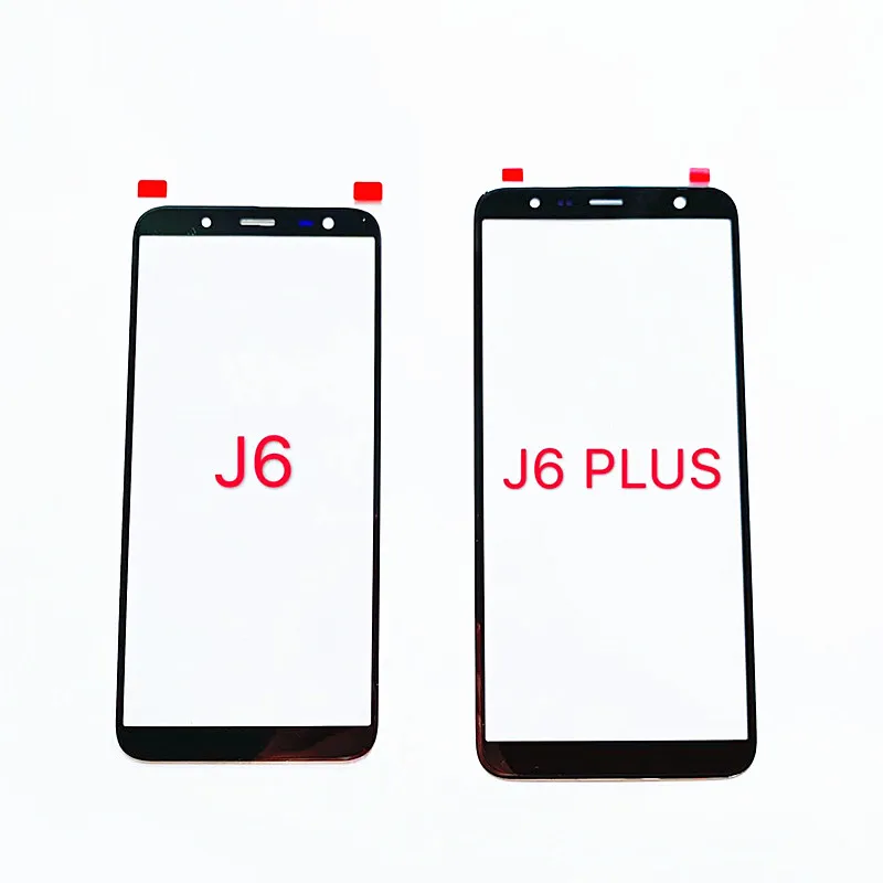 

OCA Front Outer Glass for Samsung J6 J4 Plus J8 2018 J810 J400 J600 J610 J415 LCD touch screen glass Replacement Parts, Black