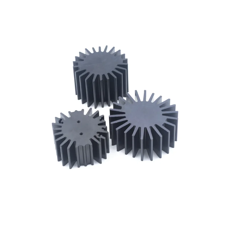 
CNC Aluminum Power LED Radiator Round Heatsink 