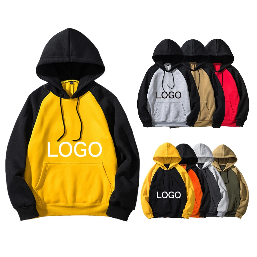 

2021 hot sale custom LOGO polyester plain color hoodies homme obersized hoodie sudadera con capucha de algodon