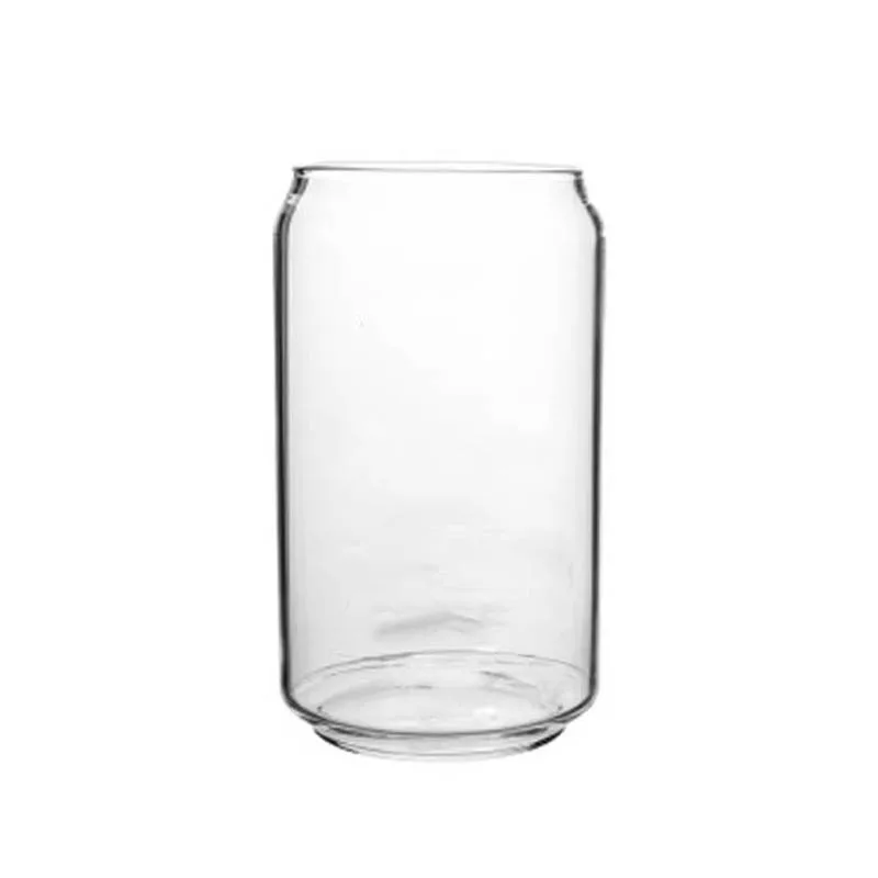 

Wholesale can shaped beer juice cocktails glass 20oz, Transparent clear