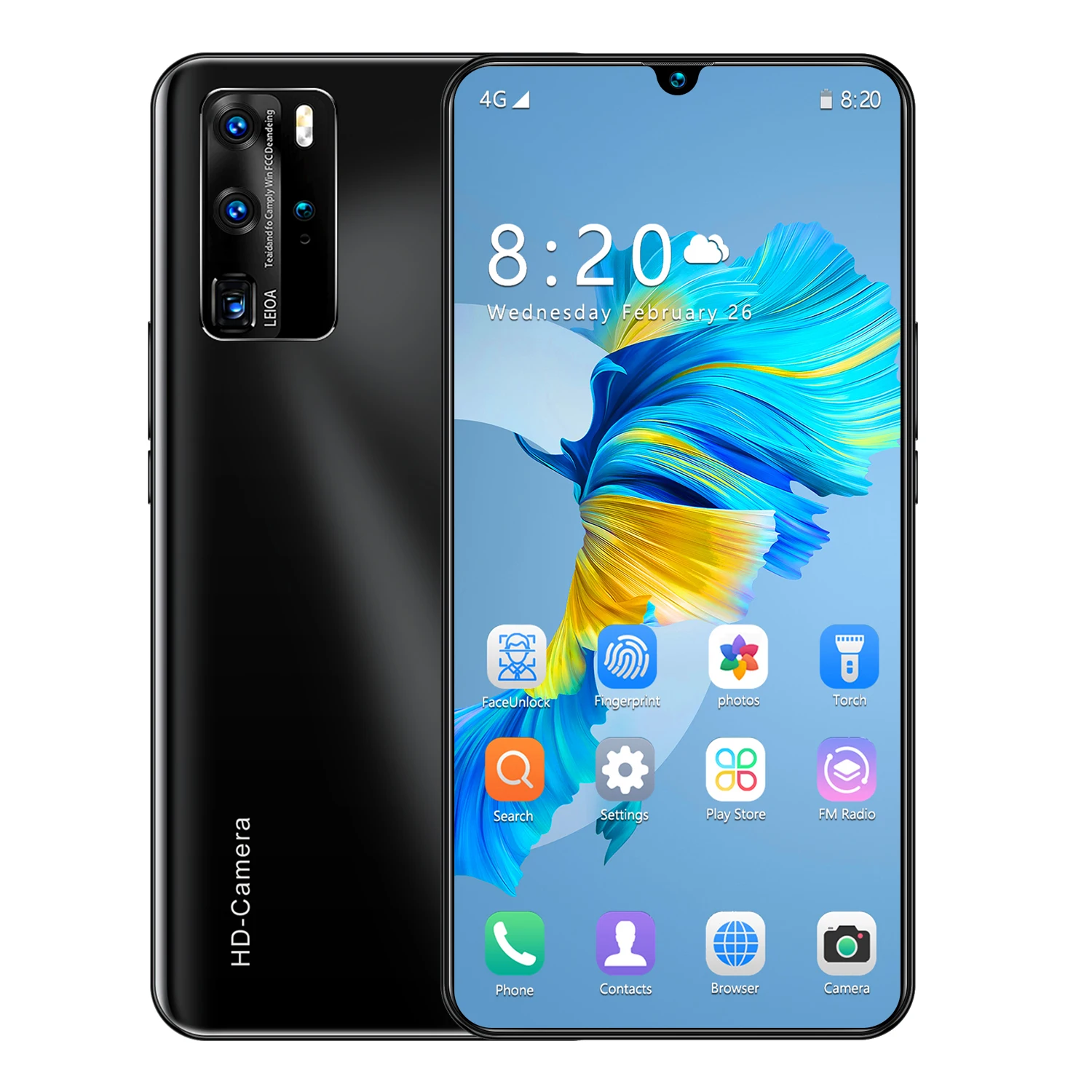 

021 New P40 Pro+ Smartphone With 7.5 Inch Screen Face UnLock Cellphone With Dual SIM Cards P40Pro Mobile phone