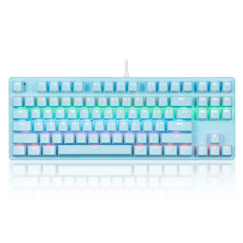 

New mechanical switch Colorful LED Back light gamer Mechanical Gaming Keyboard, Black