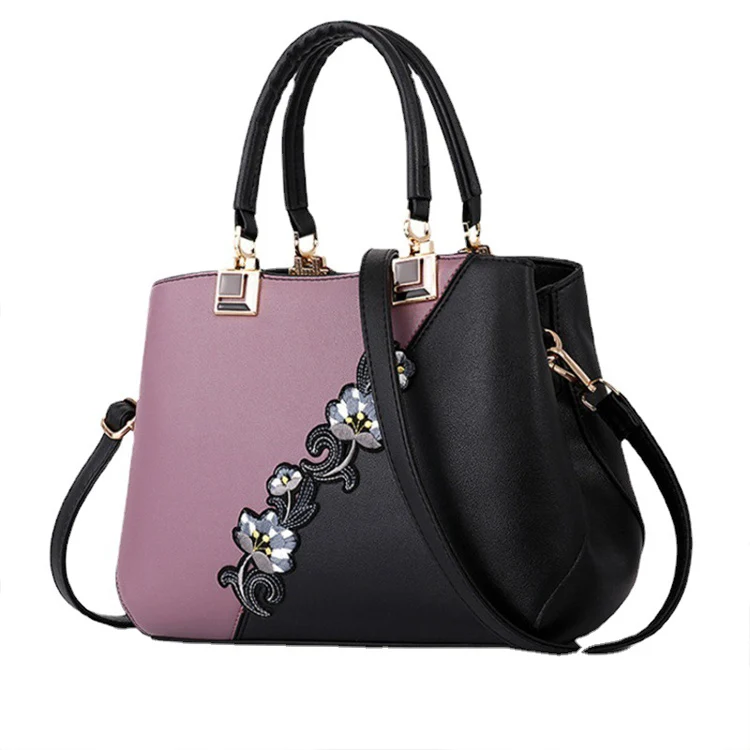 

T012 New fashion ladies big one-shoulder diagonal chinese traditional flower vase handbags female bags 2021