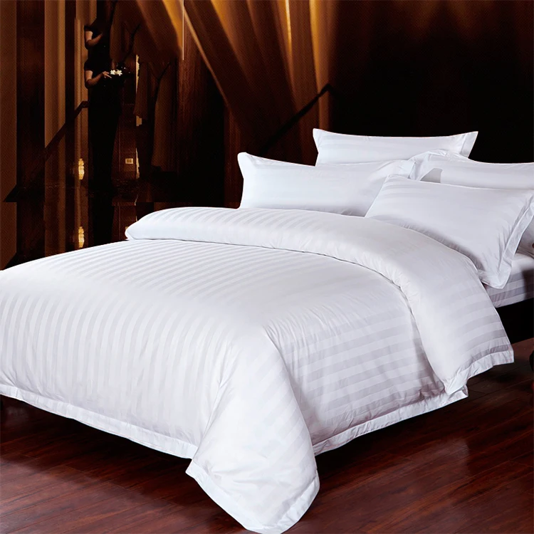 
hotel bed linen bedding sheet fabric white color 180 - 1000 TC 