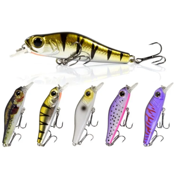 

Hot Selling 6.8cm 6.9g Hard ABS Plastic Sinking Minnow 3D Eyes Fishing Lures with Treble Hooks Wobbler Artificial Bait, 5color