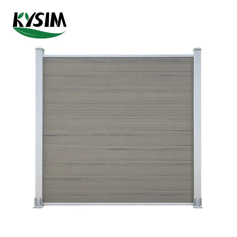 

wholesale customized design wpc garden fence panels wood plastic composite privacy fence panel for yard and garden, Ipe, walnut, teak, charcoal, smoke white, antique