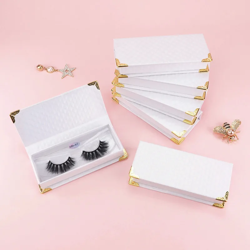 

Best selling 5D faux mink black cotton band custome eyelash boxes custom logo deep-wave goossamer eyelashes, Natural black/ colorful