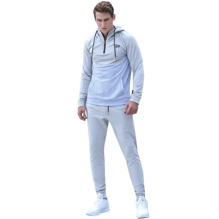 

Wholesale 100% polyester Hoodie Two colours tracksuit suit Pullover tracksuit, Request
