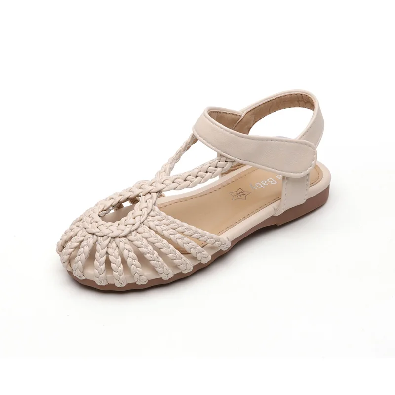 

Hot Selling In stock Girls Hollow Flower Low Heel Kids Dress Princess Flat Shoes, As picture