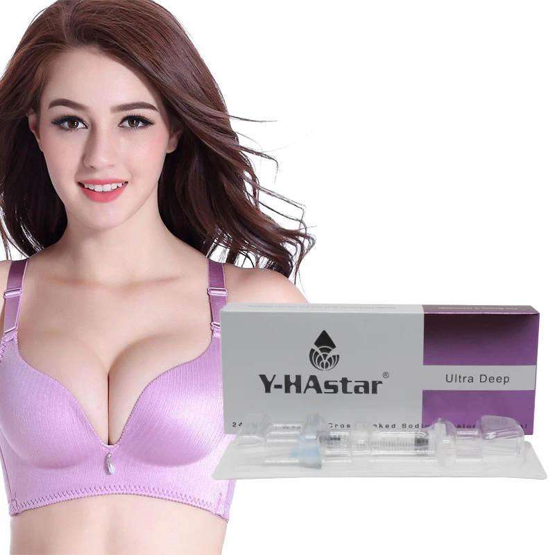 

Injectable Cross Linked Hyaluronic Acid For Breast Enhancement, Transparent