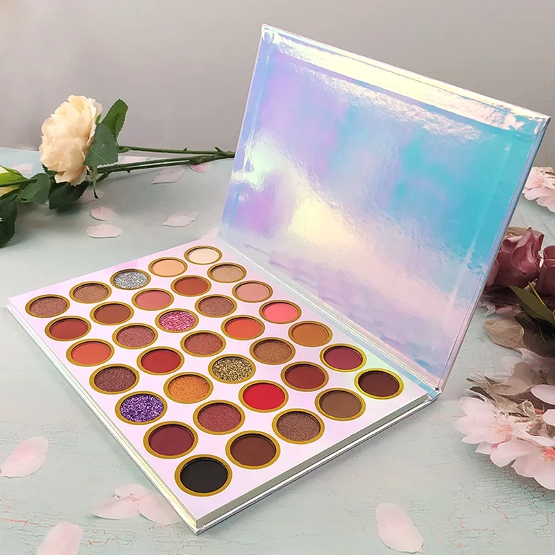 

hot selling 35 colour pressed pigment eyeshadow palette custom packaging eyeshadow palette