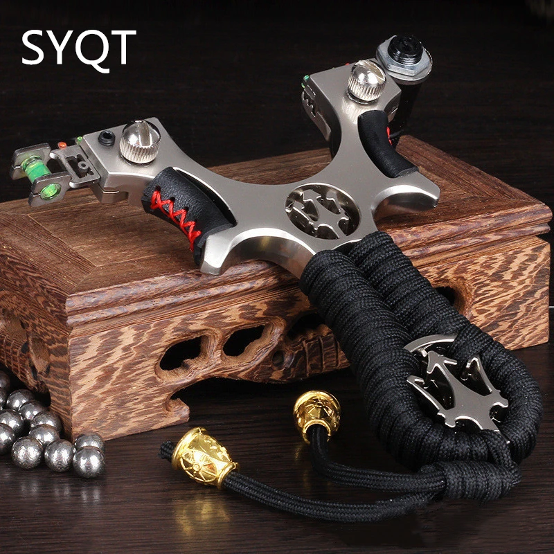 

Style Bow Head Leather Alloy Flat Leather Infrared Laser Wth Light Sight Metal Stainless Steel Powerful Outdoor Toy Slingshot