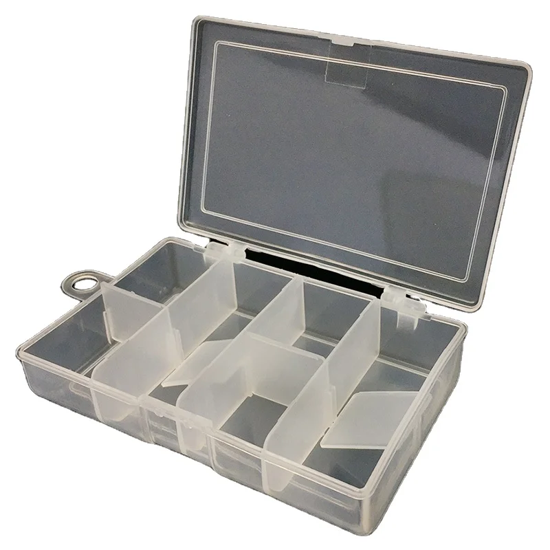 

Multifunction Hard Plastic Double Sided Storage Case Box Plastic Fishing Lure Hook Bait Fishing Tackle Lure Box, Clear