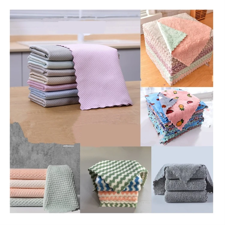 

Household Gadgets daily dish towel table cleaning cloth absorbent scouring pad dish cloth kitchen rag