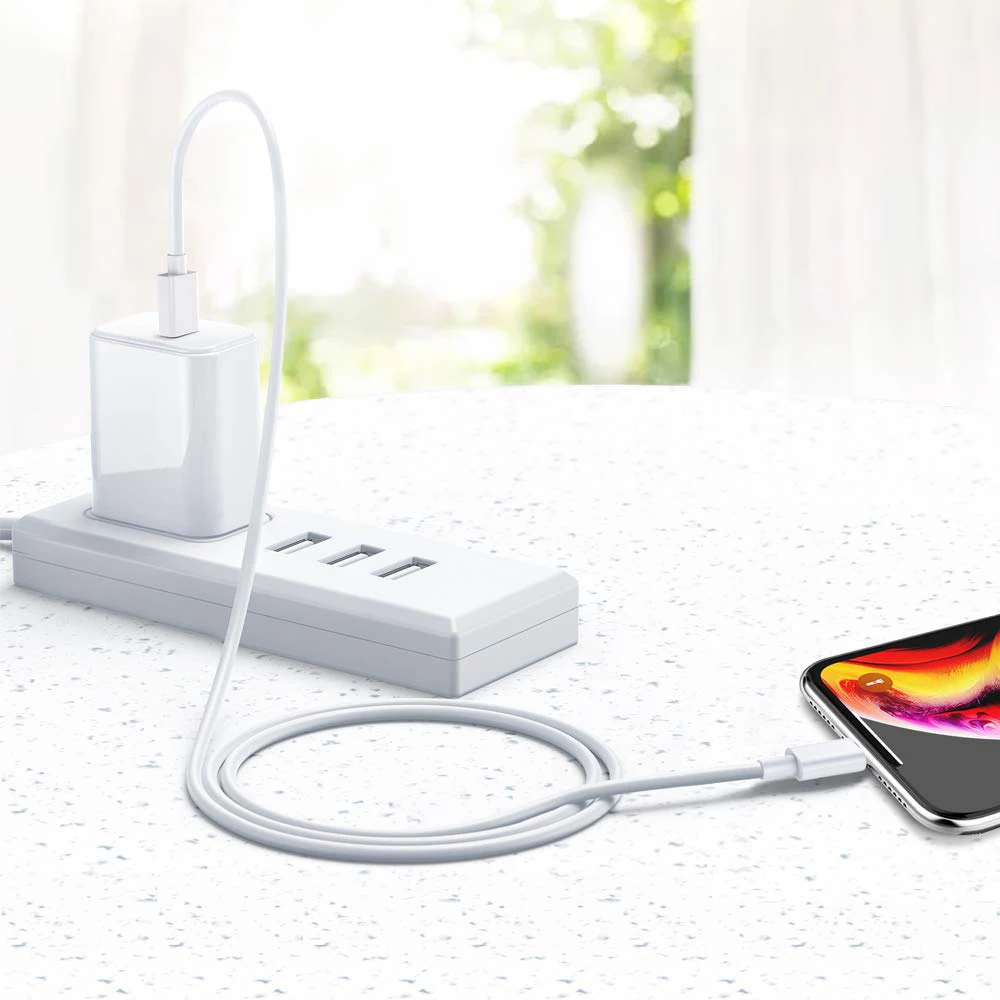 

For iPhone 12 Fast Power USB C Charger Cable USB Charging Cable USB PD Cable for iPhone Charging, White