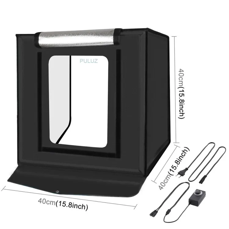 

New Stock PULUZ 40cm Folding Photo Studio Accessories Light Box Softbox Shooting Tent Box Kit with 6 Colors Backdrops