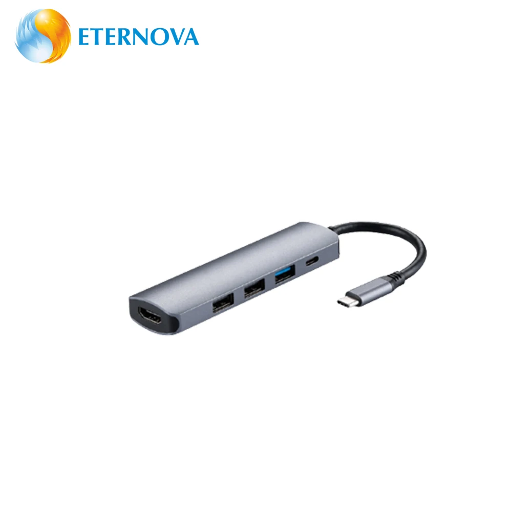 

Aluminium Type-c USB Hub with Type-C hub hub USB/PD100W notebook converter