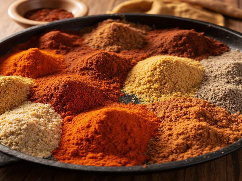 Different regional barbecue rub variations