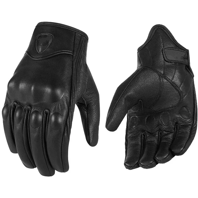 

Wildmx Motorbike Gloves Men Leather Motorcycle Racing Full Finger Touch Screen Protective