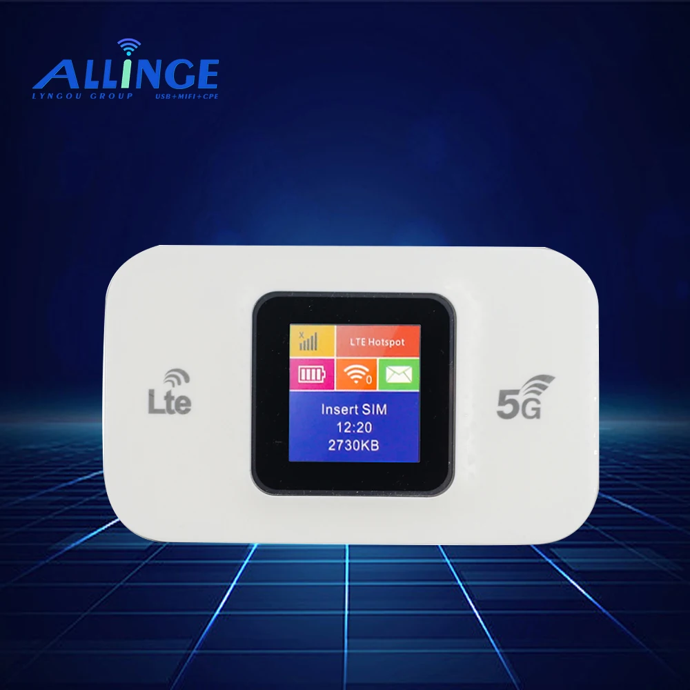 

ALLINGE MDZ2940 Universal 150mbps Mini Router E5785 Wifi 4G Wireless Wifi Router with LCD Screen