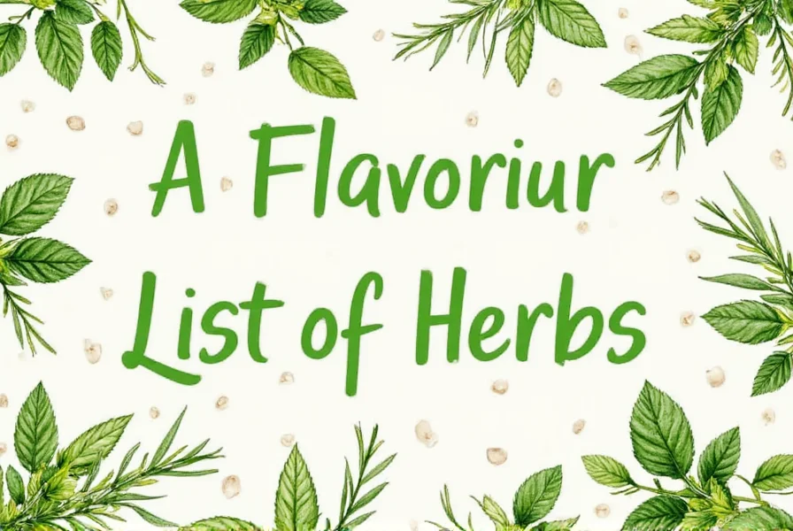 a flavorful list of herbs from kitchen essentials to hidden gems