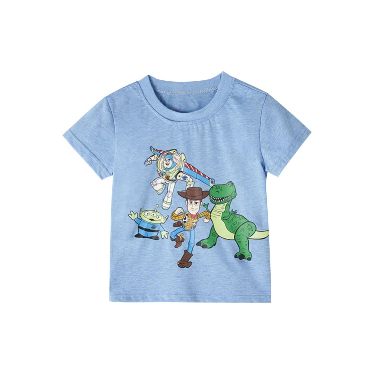 

Boys' round neck summer cotton T-shirt
