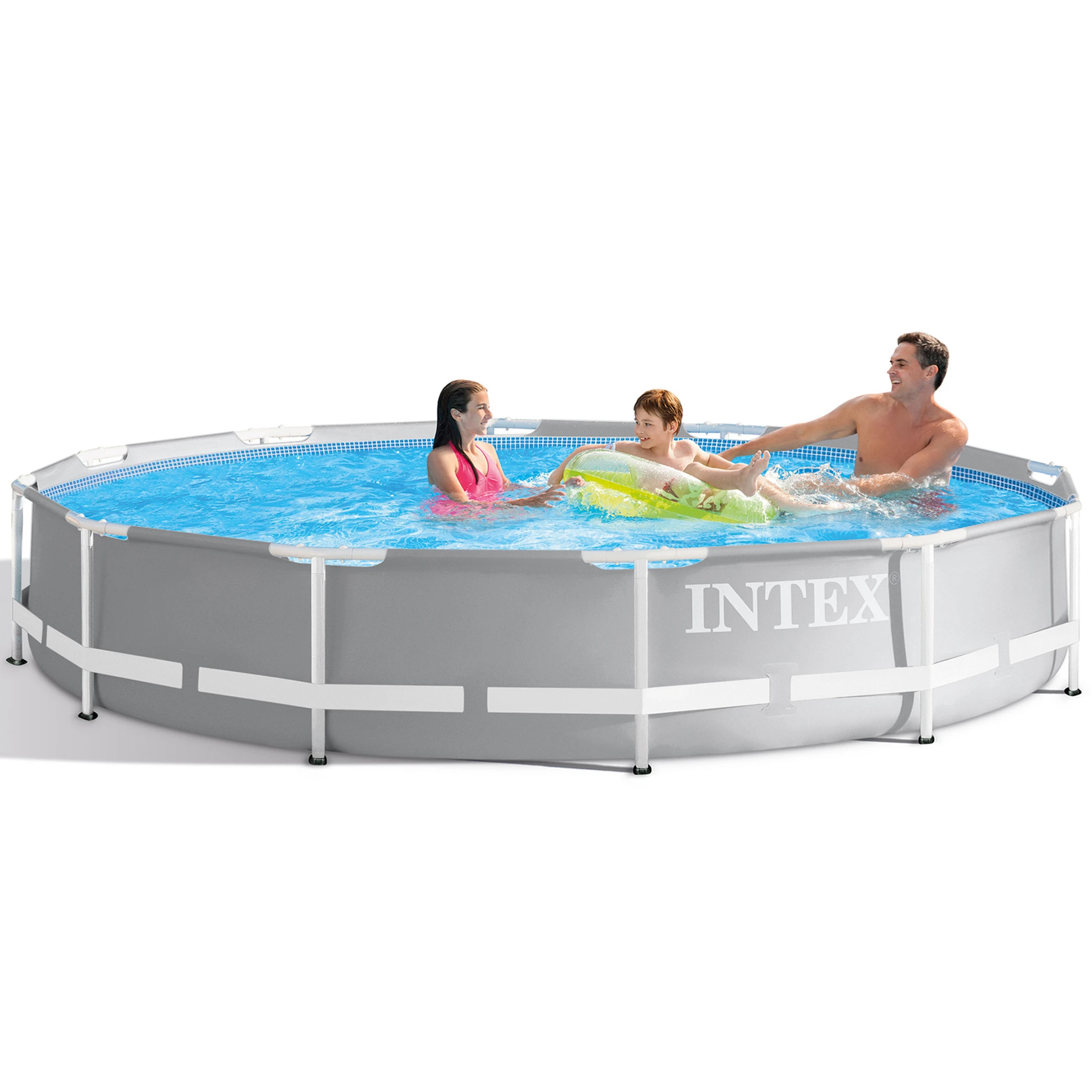 

INTEX 26724 15FT X 42IN Premium Prism Metal Frame Pool large above ground pool outdoor Family swimming pool