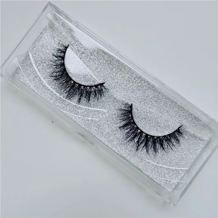 

3d fluffy mink eyelashes natural looking mink false eye lashes private label