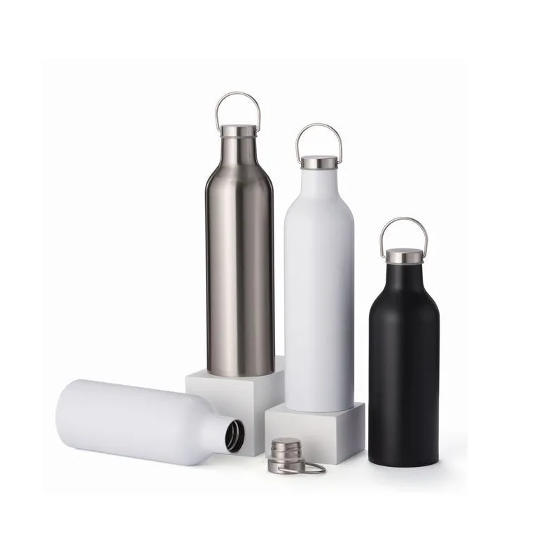 

Wine bottle-shaped double-layer vacuum stainless steel thermos bottle for outdoor sports, Customized color