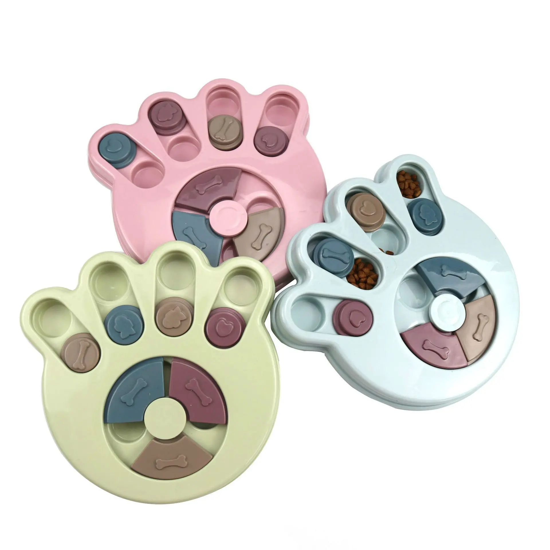 

Factory Direct Wholesale Pet Intelligence Toy Eco-friendly Interactive Fun Hide and Seek Food Paw Puzzle pet Toy, Many