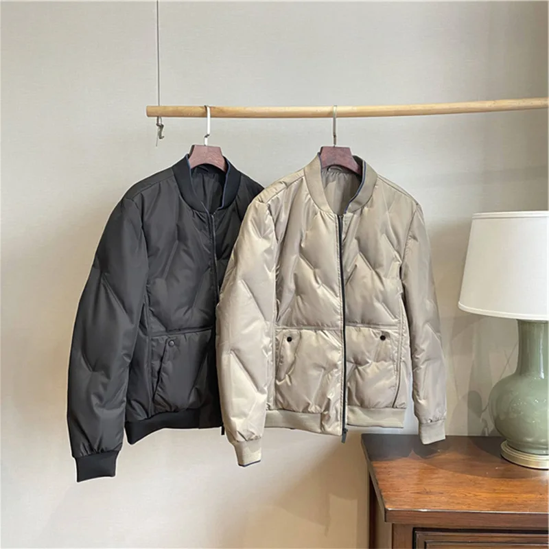 

custom men's duck down puffer jacket winter jacket