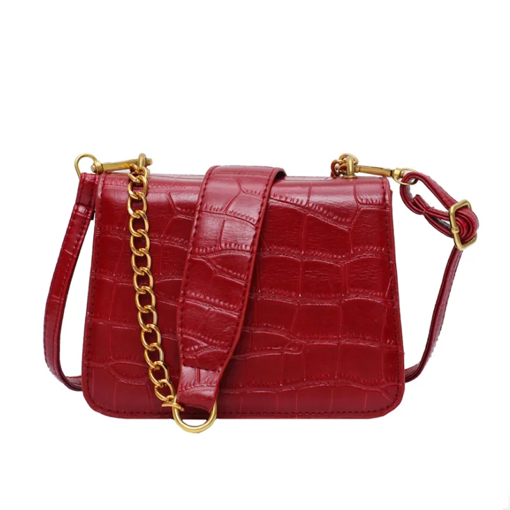 

NEW Vintage Crocodile Grain PU Leather Ladies Crossbody Bag Classic Sling Women Over the Shoulder Bag Purse, Customized color