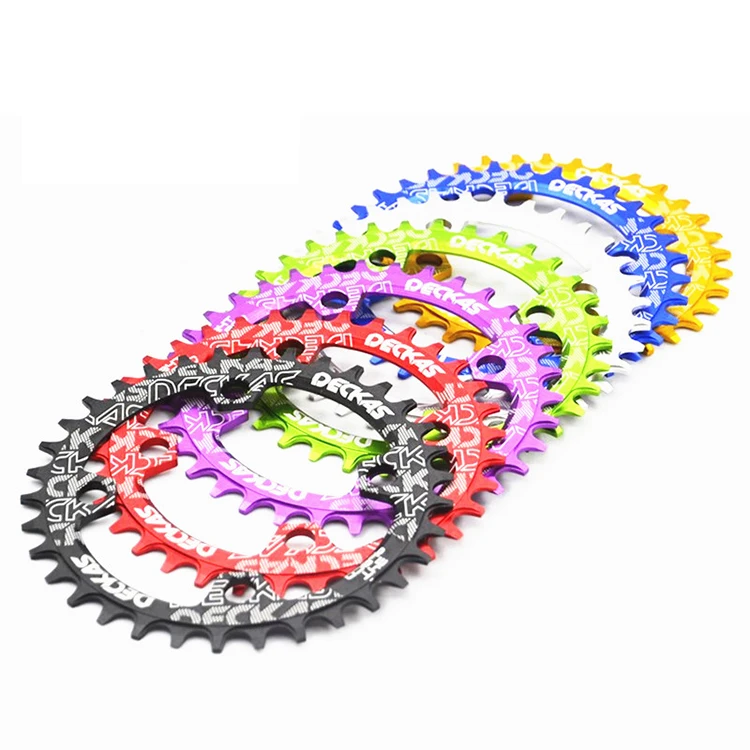 

Deckas 96BCD 32-38T Single Chain ring MTB Mountain Bicycle Chainwheel for shimano m7000 m8000 m900, Silver purple red gold green blue black