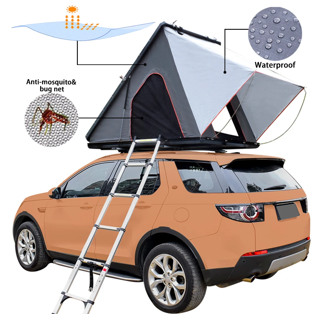 

WILDSROF Aluminum Hard Shell Diagonal roof top suv tent car for Camping